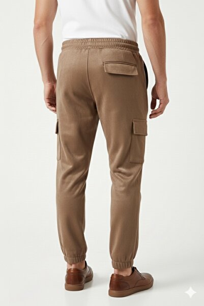 STITCH by MH Men's Velvet Cargo Joggers