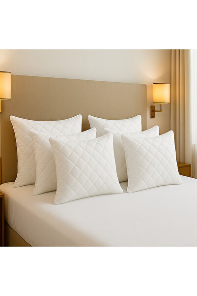 SELLER HOME Set of 6 Pillows 40x40cm - Hypoallergenic, Quilted