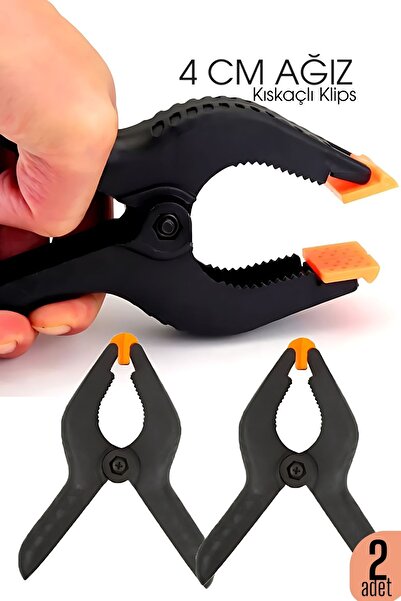 Transformacion Kıskaç Klips Yaylı Işken Ce Plastik Kelepçe Güçlü Mafsallı Çene 4 İnç 4 Cm Ağız