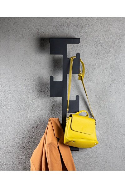 VERO Portmanto Duvar Askılığı Elbise Askılığı Siyah