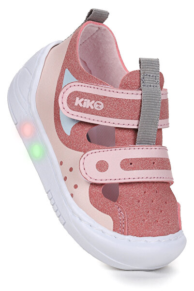 Kiko Kids Nera Velcro Lighted Baby Girl Walking Sports Shoes