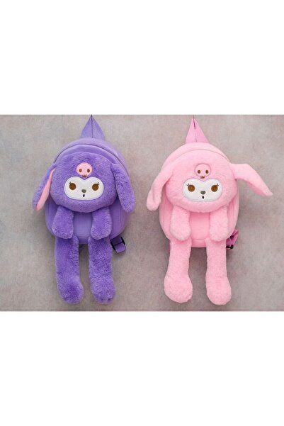 TTT Plush Light-Up Kuromi Backpack with Moving Ears