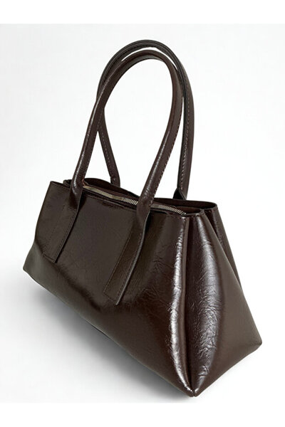 Rivina Luki Women's Modern Zippered Three-Compartment Handbag and Shoulder Bag