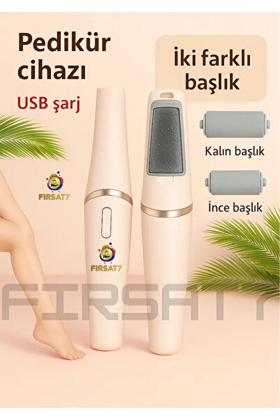 Fırsat7 Ayak Törpüsü USB Şarj Edilebilir Elektrikli Ayak Değirmeni Ölü Cilt Ç...