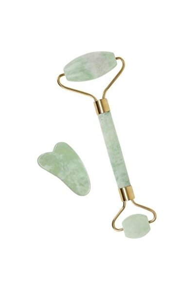 ISO TRADE Jade Facial Massage Device, Lifting, Wrinkle Reduction, 14x5cm