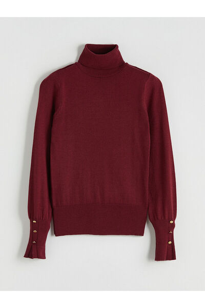 LC Waikiki الياقة المدورة سترة تريكو المرأة