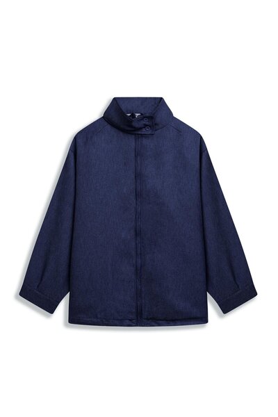 praye Jachetă scurtă cu fermoar bleumarin