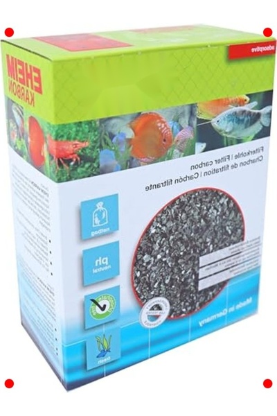 232premiumquality مادة فلتر الكربون النشط للأحواض المائية 1 لتر