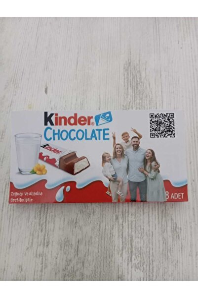 Kinder Büyük Chocolate Fotoğraflı ve QR kodlu Kişiye Özel Hediye Çikolata Doğum Günü, Çocuk, Sevgiliye