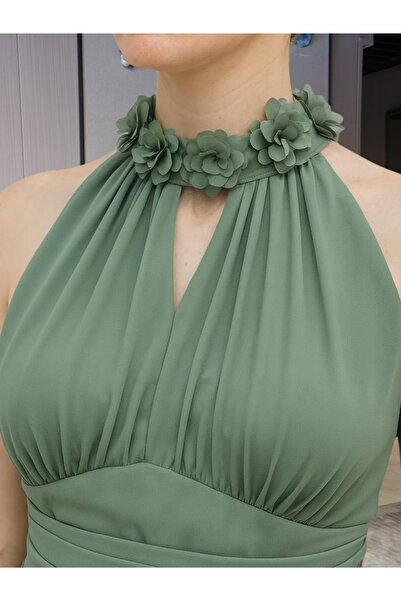 Liva Soft Tiffany dress with a floral tie