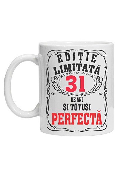 CRD PRINT Personalized mug 'limited edition - perfect', 31 years, 330ml, white