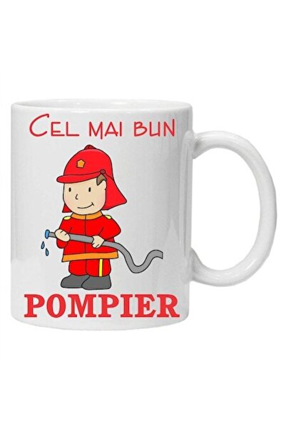 CRD PRINT Personalized mug 'The Best Firefighter', CRD PRINT, 330 ml, white