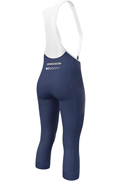 Logar Pantaloni scurți de ciclism cu bretele Lo.gas pentru femei, cu căptușeală 3/4, talie înaltă, mărimea XS