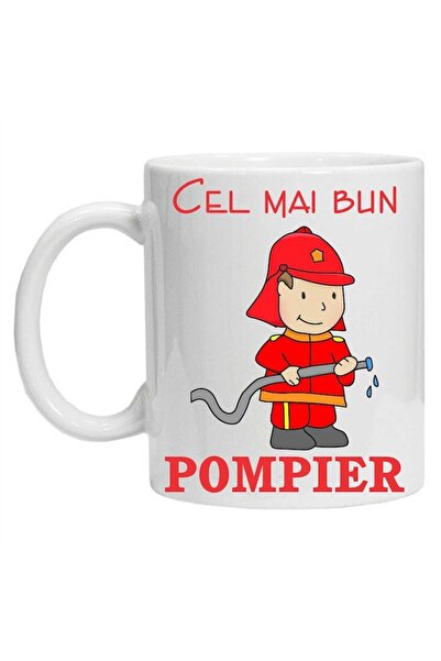CRD PRINT Personalized mug 'The Best Firefighter', CRD PRINT, 330 ml, white