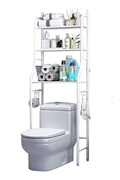 BLOOMING TIME Storage Rack Above The 3 Layer Toilet, Simple Storage, Large Sp...