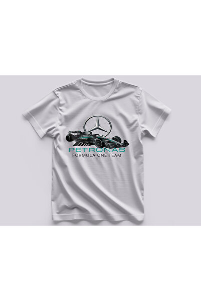 karikatürstore F1 Mercedes AMG Petronas Baskılı Kaliteli Tshirt