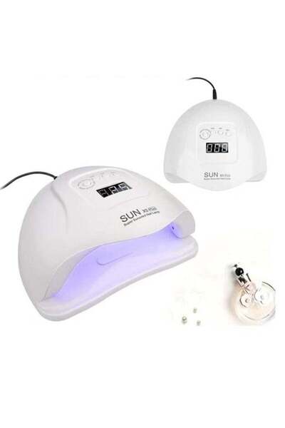 SUN مصباح العلاج الضوئي للأظافر، قوة 54 واط، مصباح خبز الأظافر، جهاز علاج ضوئي سريع الجفاف، أبيض