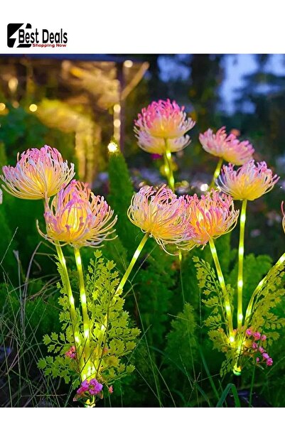 BANA 1 Set Of 2 Solar Decorative Lights - Adjustable, Colorful, Garden & Road...