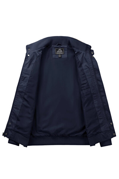 Jacket Boom Men's Lightweight Cargo Jacket Tactical Windbreaker – Dark Blue 3XL