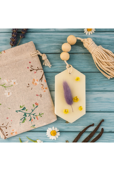 LumanariArtizanale.Ro Wardrobe Air Freshener, Scented Tablet, SERENE- lavender - chamomile - vanilla, handmade in Romania