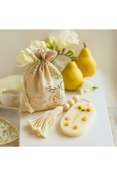 LumanariArtizanale.Ro Wardrobe Air Freshener, Scented Tablet, Elysium - Freesia, Pear, Musk, handmade in Romania