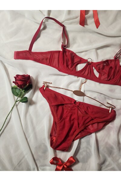 G&H UNDERWEAR New Year's Gift Bra Set Red