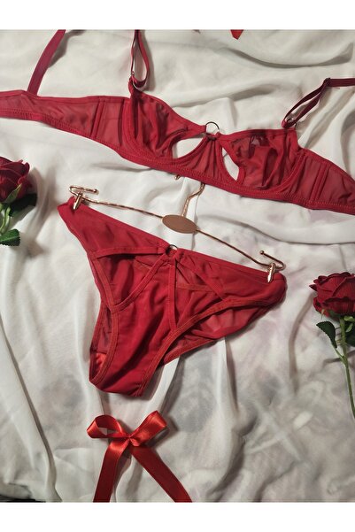 G&H UNDERWEAR New Year's Gift Bra Set Red