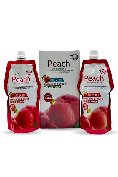 BLOOMING TIME Peach Flavour Hair Dye Cream BLACK 4.0
