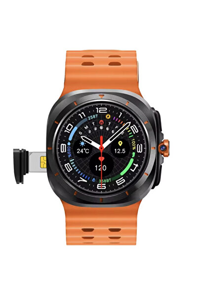 yollayenilensin HW-S12 4G Sim Kartlı BTK Kayıtlı AMOLED Akıllı Saat | 360 Kam...