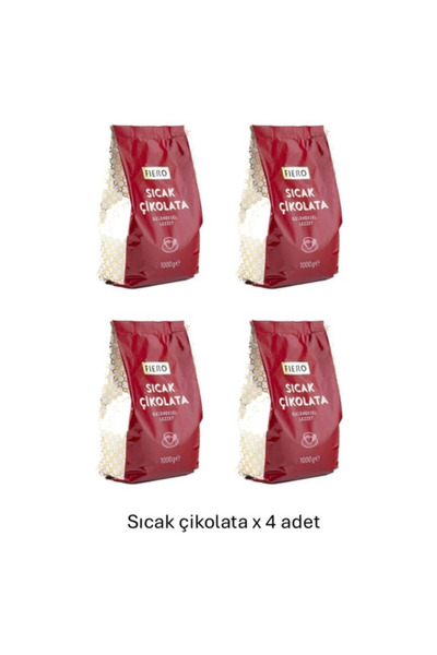 Fıero Sıcak Çikolata - 1000 gr x 4 Adet