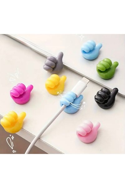 DeNors Colorful Silicone Wall Hanger – Self-Adhesive, No-Punching Cable & Key Hanger