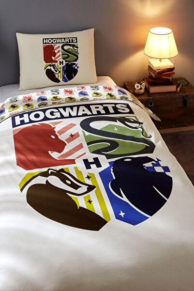 Özdilek Harry Potter Hogwarts Single Licensed Elastic Children's Duvet Cover Set
