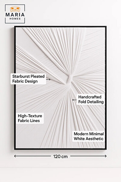 MARIA HOMES Modern Wall Art 120×80 – Abstract Frame & Luxury Wall Decor for Living Room