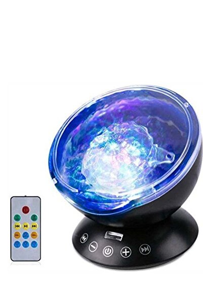 BLOOMING TIME جهاز التحكم عن بعد لجهاز عرض أمواج المحيط، ضوء ليلي للأطفال، مص...