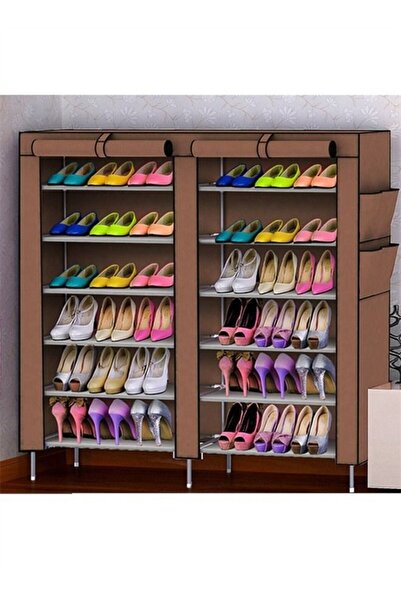 BLOOMING TIME Shoe Rack Shelf Shoes Organizer Cover Storage 116x30x118cm