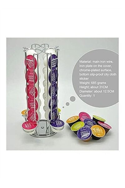 BLOOMING TIME Coffee Pod Rack Stand Silver