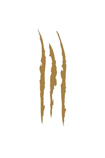 Oracal 651 Car Sticker, Monster Claw, Waterproof, 40 x 12 cm, copper