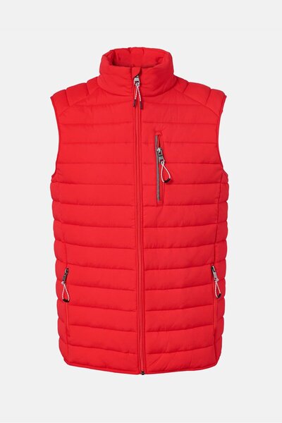 Tchibo Men Quilted Sleeveless Puffer Jacket, Red