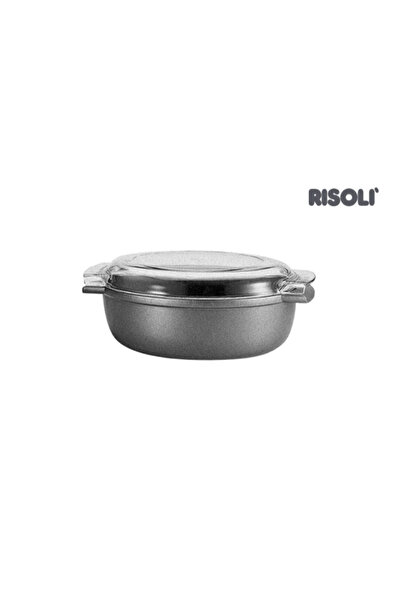 RiSOLi Die-Cast Aluminum Oval Roasting Pan with Lid 36 x 24cm