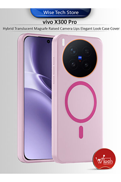 Wtech غطاء حماية أنيق لهاتف vivo X300 Pro 5G 2025 هجين شفاف مع كاميرا ماج سيف...