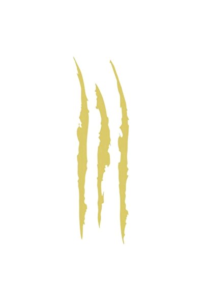 Oracal 651 Car Sticker, Monster Claw, Waterproof, 40 x 12 cm, gold