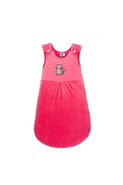 Fillikid BIO sleeping bag, coral red, cat, 90 cm -