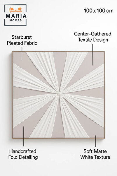 MARIA HOMES Modern Wall Art 100×100 – Abstract Frame & Luxury Wall Decor for Living Room