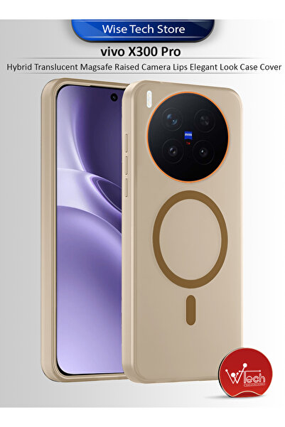 Wtech vivo X300 Pro 5G 2025 Hybrid Translucent Magsafe Raised Camera Lips Elegant Look Case Cover