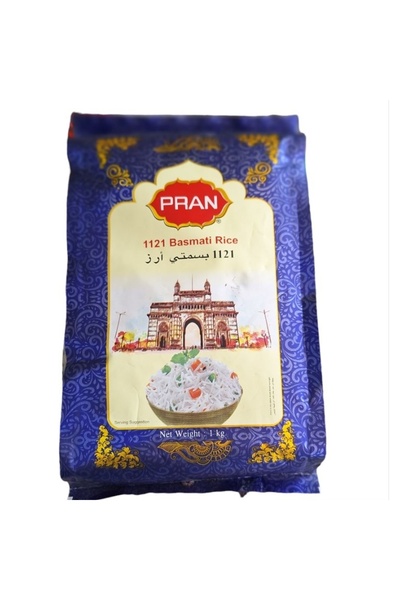 pran XXXL 1121 Basmati Rice 1kg,(20x2pack)
