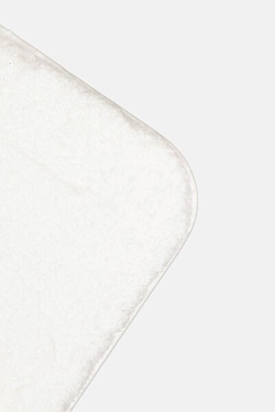 BEBEHOME Non Slip Textured Bathroom Mat, White