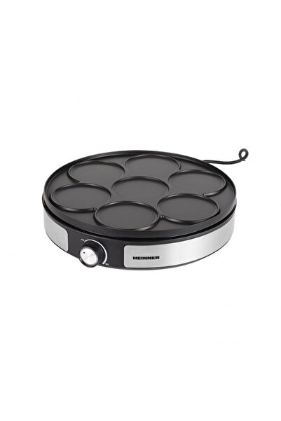 Heinner HCPM-F15RVSS 2-in-1 Crepe Maker, 1500W, 33 cm Reversible Plate, Non-stick, Temp Control