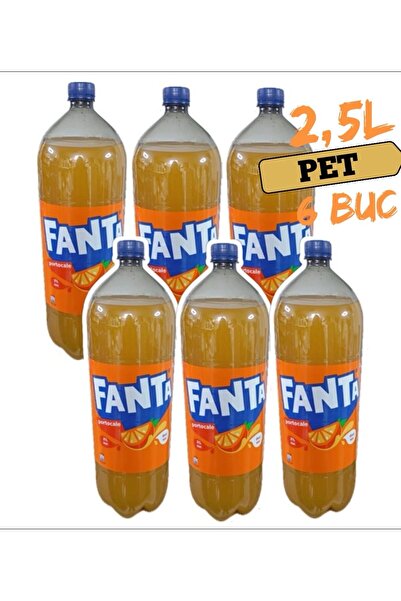 Fanta Orange Pack Pet 2.5L x 6 Bottles Sgr