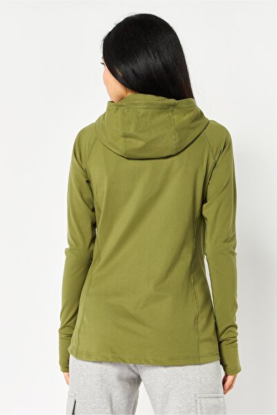 Hurley Women Sportswear Fit Long Sleeve Running Sweatshirts, Olive
