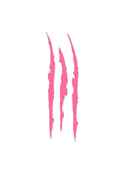 Oracal 651 Car Sticker, Monster Claw, Waterproof, 40 x 12 cm, pink
